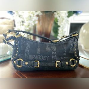 Just Cavalli Black Shoulder Bag